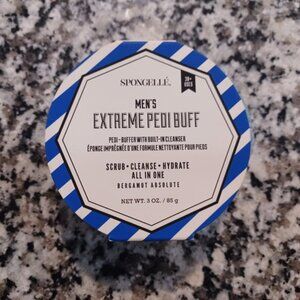MEN'S SPONGELLE EXTREME PEDI BUFF BERGAMOT ALL IN ONE 38+ USES - NEW/NIP